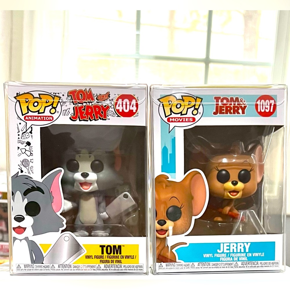 Tom and Jerry Funko Pop! Unbelievably Cute MINT in soft protectors.